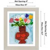 Americanflat Kids Art Frame 10x12.5 inches with 8.5x11 inches Mat - Composite Wood And Glass - Holds 100 Artworks - 2 of 4
