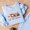 Tis' The Season Watercolor - Women's Lightweight Garment Dyed Sweatshirt - 2 of 4