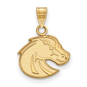 Black Bow Jewelry 14k Yellow Gold Boise State Broncos NCAA Small Pendant - 1 of 3