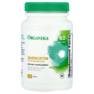 Organika Quercetin with Bromelain, 120 Caplets