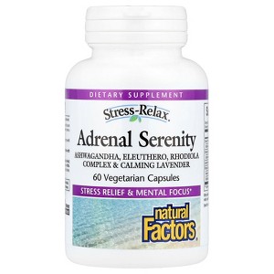Natural Factors Stress-Relax®, Adrenal Serenity, 60 Vegetarian Capsules - 1 of 4