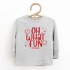 SmileyWorld Oh What Fun - Toddler Long Sleeve Graphic Tee and Youth Long Sleeve Graphic T-Shirt - 2 of 3