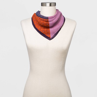 Women's Paisley Print Scarf - A New Day™ Purple