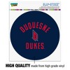 Duquesne University Dukes Logo Automotive Car Window Locker Circle Bumper Sticker - 3 of 4
