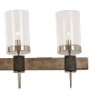 Minka Lavery Nickel Gray Linear Pendant Chandelier 40" Wide Farmhouse Seeded Glass Shade 5-Light Fixture for Kitchen Island House - 3 of 3