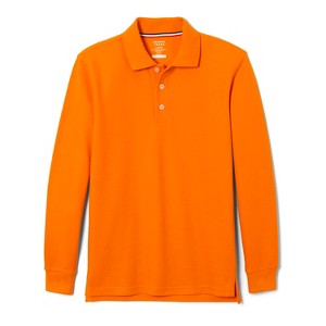 French Toast School Uniform Co-Ed Long Sleeve Pique Polo - 1 of 3