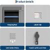Employee 2-Door Locking Metal Locker  72 Inch  High  Dark Gray - 3 of 4