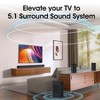 VEAT00L S60L 5.1ch Sound Bars with Wireless Subwoofer,Bluetooth 5.3 3D Surround Speakers for TV,2 Rear Surround Sound Speakers,Optical/HDMI/AUX/COAX - 2 of 4