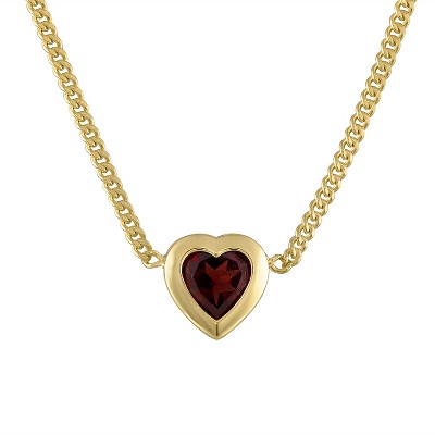 Designs By Gioelli 14K Gold Over Sterling Silver Gemstone Curb Chain Necklace