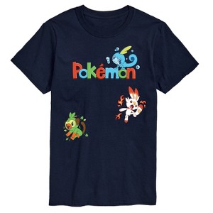 Men's - Pokémon - Sas Starters Short Sleeve Graphic T-Shirt - 1 of 4