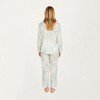 Anna-Kaci Lounge Women's 2-Piece Set Long Sleeve Button Front Top and Relaxed Fit Pants Pajama Set with Pastel Print - 4 of 4