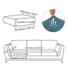 Unique Bargains Polyester Elastic Bottom Non-Slip Sofa Couch Cushion Cover 20"x20" - 2 of 4