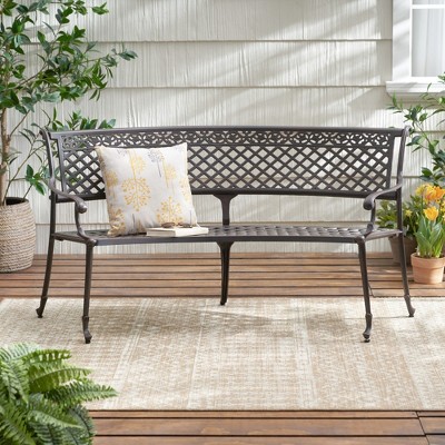 Maggift Patio Modern Accent Chairs, Outdoor Conversation Chairs, with Leisure Used, for Backyard, Garden, Brown, 65"*27"*32.75"