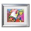 Trademark Fine Art Pat Saunders-White Fuschia Strata Matted Framed Art - 2 of 4