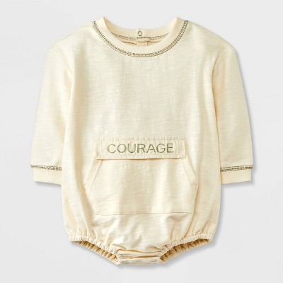 Image of Grayson Mini Baby Boys' Kanga Bubble Romper - Off-White 3-6M