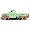1953 Chevrolet 3100 Pickup Truck Light Green and Gold Metallic "Rusty's Garage" with Extra Wheels 1/24 Diecast Model Car by Jada - 4 of 4