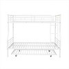 NicBex Modern Full over Full Loft Bunk Bed with Metal Bed Frame, Convertible Triple Bed with Trundle, Ladder and Guardrail for Bedroom - 4 of 4