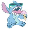 Girls Lilo & Stitch Alien Eating Ice Cream T Shirt - 2 of 4