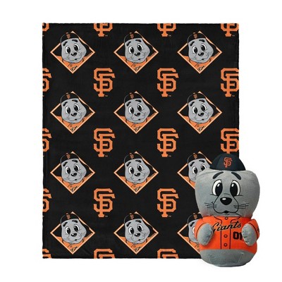 MLB San Francisco Giants Mascot Silk Touch Throw Blanket and 11" Plush