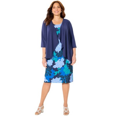 blue lined floral