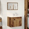 vidaXL 2 Piece Bathroom Furniture Set Old Wood Engineered Wood - 3 of 4