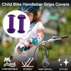 Unique Bargains Child Bike Handlebar Grips Covers 4.13" Purple 1 Pair - 2 of 4