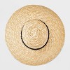 Straw Down Brim Hat - A New Day™ Natural - 3 of 4