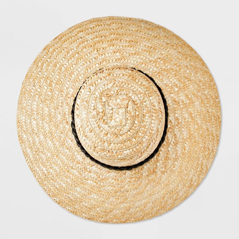 Straw Down Brim Hat - A New Day™ Natural, 4 of 6