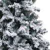 vidaXL Artificial Christmas Tree with Flocked Snow Green 5 ft PVC - 4 of 4