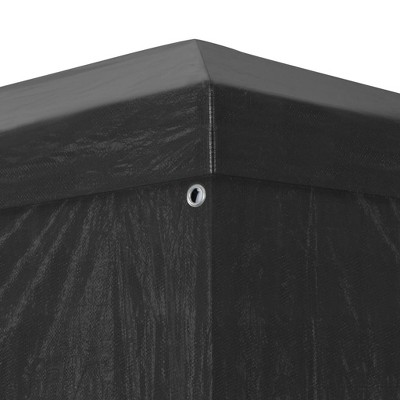 Anthracite Large Outdoor Party Tent with Rust-Resistant Steel Frame
