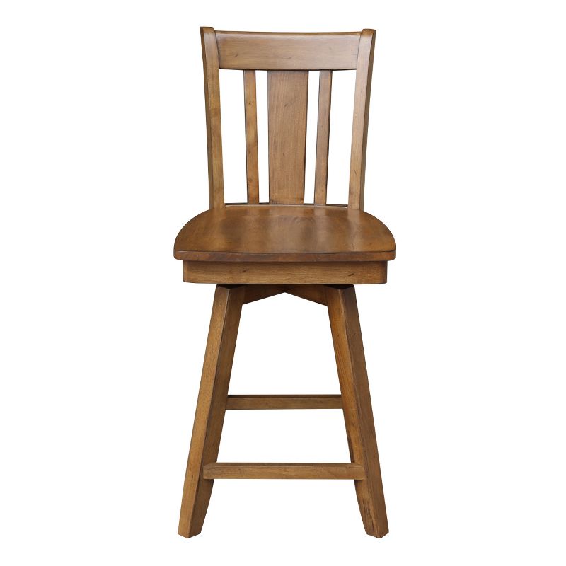 24" San Remo Swivel Counter Height Barstool - International Concepts, 4 of 14