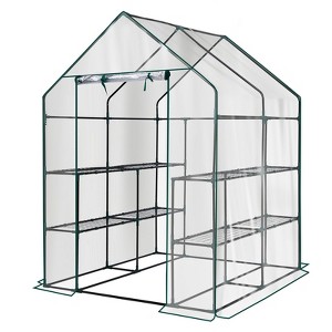 Karl Home | 56 in. W x 56 in. D x 77 in. H PE-Covered Portable Greenhouse - 1 of 4