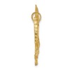 Black Bow Jewelry 14k Yellow Gold Satin and Diamond Cut Eagle Pendant, 25mm - 2 of 4