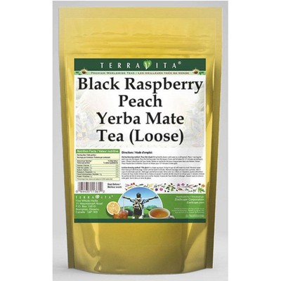 TerraVita Black Raspberry Peach Yerba Mate Tea (Loose) (8 oz, ZIN: 563449, 2-Pack)