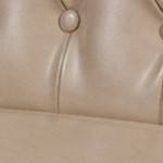 beige faux leather