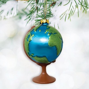 Magnificent Planet Earth Globe Christmas Ornament| OrnamentallyYou - 1 of 4