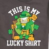 Men's - Garfield - This Is My Lucky Shirt Patrick's Day Short Sleeve Graphic T-Shirt - 2 of 4