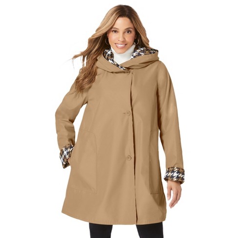 spejder Produktivitet mærke Jessica London Women's Plus Size Reversible A-line Raincoat : Target