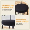 NicBex Bar Stools Set of 2 Modern Breathable Upholstered Counter Stools with Back and Metal Legs for Pub, Dining Room - 3 of 4