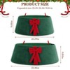 Adjustable Christmas Tree Collar, Rustic Plush Faux Fur Tree Collar Soft Xmas Tree Ring Boho Tree Skirt for Holiday Decorations - 3 of 4