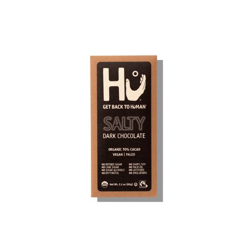 Hu Salty Dark Chocolate 70% Cacao Candy - 2.1oz : Target