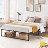 Garvee Platform Bed Frame, 14" Heavy Duty Metal Mattress Foundation with 3-in-1 Steel Support, 13" Underbed Storage, No Box Spring Needed - 3 of 4