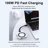 Magnetic USB C Hub with Magsafe for iPhone, 8 in 1 Type-C Docking Station 4K@60Hz HDMI SD3.0 TF3.0 Card Solt 100W PD 10Gbps USB-C AUX for MacBook - 4 of 4