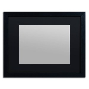 Trademark Fine Art 16"x20" Heavy Duty Black Frame with Black Mat - 1 of 3
