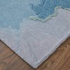 Kawai Modern Abstract Blue/Gold/Gray Area Rug - 3 of 4