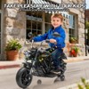 Jojoka 12V Kids Ride on Motorcycle, 3-Wheel Kids Toddler Electric Motorcycle w/Training Wheels, One-Button Start - 2 of 4