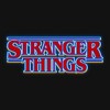 Girls Stranger Things Classic Logo Bright Blue Outline T Shirt - 2 of 4