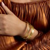 Ross-Simons 18kt Gold Over Sterling Jewelry Set: 5 Textured Bangle Bracelets - 4 of 4