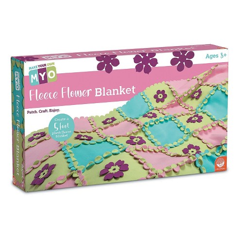 MindWare Make Your Own Fleece Blanket Kit - 3ft x 5ft - No Sewing Required