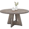 Maliang 47" Round Farmhouse Dining Table for 4 People - 3 of 4